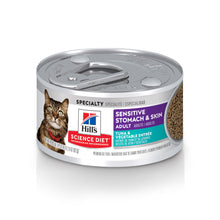 Load image into Gallery viewer, Hill&#39;s Science Diet Adult Sensitive Stomach &amp; Skin Tuna &amp; Vegetable Entree Canned Cat Food