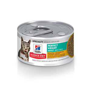 Hill's Science Diet Adult Perfect Weight Roasted Vegetable & Chicken Medley Canned Cat Food