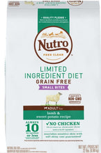 Load image into Gallery viewer, Nutro Limited Ingredient Diet Grain Free Small Bites Adult Lamb and Sweet Potato Dry Dog Food