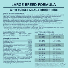 Load image into Gallery viewer, All Life Stages Large Breed Formula with Turkey Meal &amp; Brown Rice Dry Dog Food