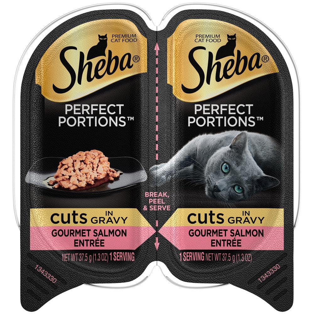 Sheba Perfect Portions Cuts in Gravy Gourmet Salmon Entree Wet Cat Food