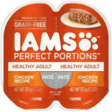 Load image into Gallery viewer, Iams Perfect Portions Healthy Adult Chicken Pate Wet Cat Food Tray