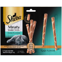 Load image into Gallery viewer, Sheba Grain Free Meaty Tender Sticks with Tuna Cat Treats