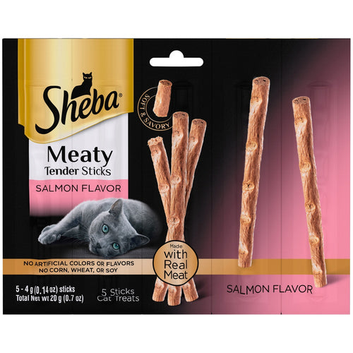 Sheba Grain Free Meaty Tender Sticks with Salmon Cat Treats