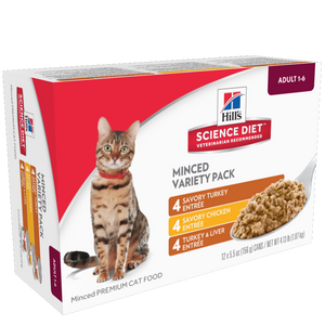Hill's Science Diet Adult Savory Entree Variety Pack Canned Cat Food