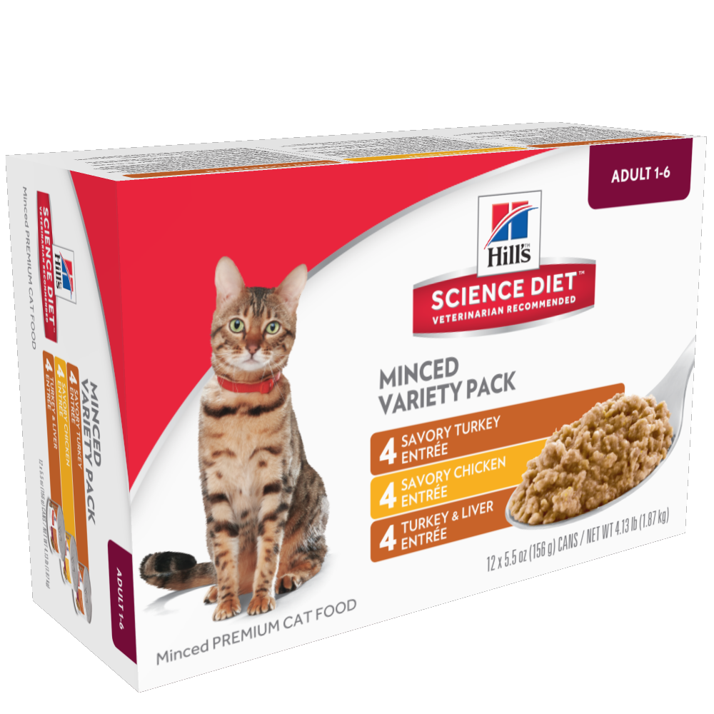 Hill's Science Diet Adult Savory Entree Variety Pack Canned Cat Food