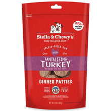 Load image into Gallery viewer, Stella &amp; Chewy&#39;s Tantalizing Turkey Grain Free Dinner Patties Freeze Dried Raw Dog Food