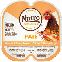 Load image into Gallery viewer, Nutro Perfect Portions Adult Grain Free Chicken and Shrimp Pate Wet Cat Food Trays
