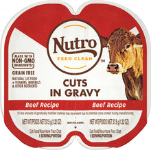 Load image into Gallery viewer, Nutro Perfect Portions Grain Free Cuts In Gravy Real Beef Recipe Wet Cat Food Trays
