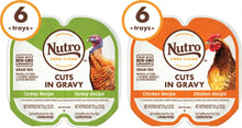 Load image into Gallery viewer, Nutro Perfect Portions Grain Free Chicken and Turkey Cuts in Gravy Wet Cat Food Tray Variety Pack