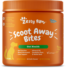 Load image into Gallery viewer, Zesty Paws Anal Gland Health Scoot Away Bites for Digestive &amp; Immune Support Chicken Soft Chews for Dogs