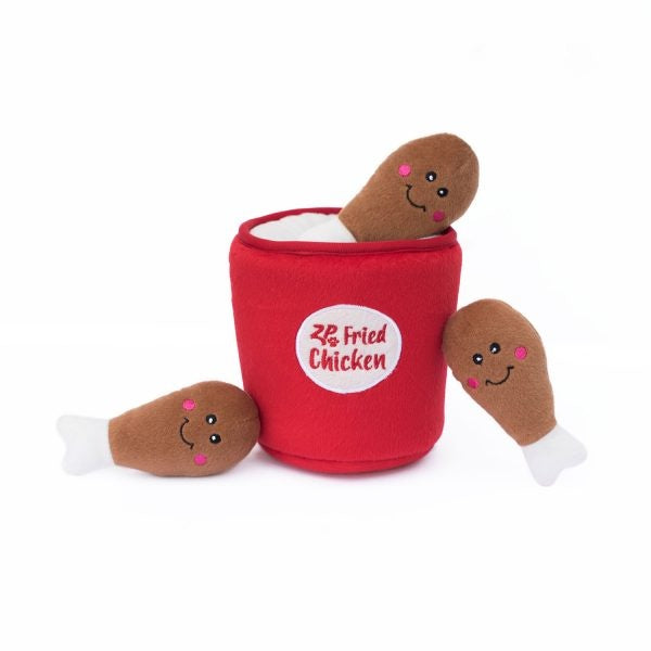 ZippyPaws Zippy Burrow Chicken Bucket Hide & Seek Puzzle Dog Toy ZippyPaws Zippy Burrow Chicken Bucket Hide & Seek Puzzle Dog Toy