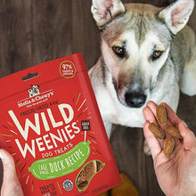 Load image into Gallery viewer, Stella &amp; Chewy&#39;s Wild Weenies Grain Free Duck Recipe Freeze Dried Raw Dog Treats