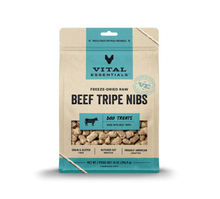 Load image into Gallery viewer, Vital Essentials Freeze Dried Beef Tripe Nibblets Grain Free Limited Ingredient Dog Treats