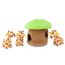 Load image into Gallery viewer, ZippyPaws Zippy Burrow Giraffe Lodge Puzzle Dog Toy