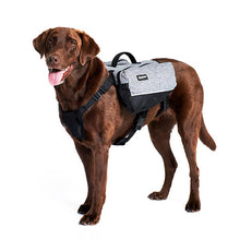 Load image into Gallery viewer, ZippyPaws Adventure Gear Graphite Backpack For Dogs