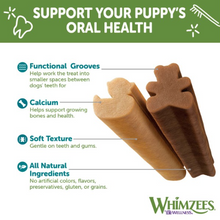 Load image into Gallery viewer, Whimzees Puppy Dental Chew Dog Treats