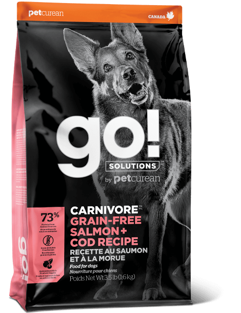 Petcurean GO! Solutions Carnivore Grain Free Salmon & Cod Recipe Dry Dog Food