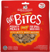 Load image into Gallery viewer, Stella &amp; Chewy&#39;s Lil&#39; Bites Itty Bitty Beef Recipe Freeze Dried Raw Small Breed Dog Food