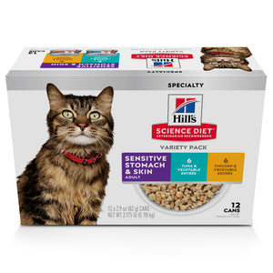 Hill's Science Diet Sensitive Stomach & Skin Variety Pack Adult Canned Cat Food