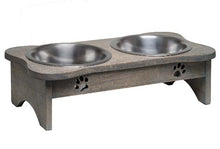 Load image into Gallery viewer, Loving Pets Wooden Modern Diner Dog Bowl