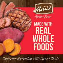 Load image into Gallery viewer, Merrick Premium Grain Free Dry Adult Wholesome And Natural Kibble With Beef, Bison And Sweet Potato