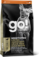 Load image into Gallery viewer, Petcurean GO! Solutions Sensitivies Grain Free Duck Recipe Dry Dog Food