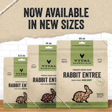 Load image into Gallery viewer, Vital Essentials Grain Free Rabbit Mini Nibs Entree Freeze Dried Dog Food