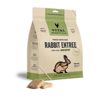 Load image into Gallery viewer, Vital Essentials Freeze Dried Grain Free Rabbit Mini Patties Entree for Dogs Food