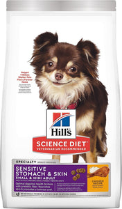 Hill's Science Diet Adult Sensitive Stomach & Skin Small & Mini Breed Chicken Recipe Dry Dog Food