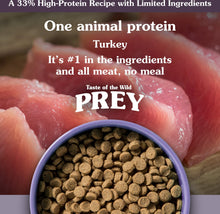 Load image into Gallery viewer, Taste Of The Wild Grain Free Prey Limited Ingredient Turkey Dry Cat Food
