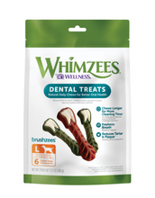 Load image into Gallery viewer, Whimzees Brushzees Natural Daily Dental Large Breed Dog Treats