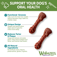 Load image into Gallery viewer, Whimzees Brushzees Natural Daily Dental Extra Small Breed Dog Treats