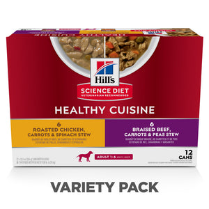Hill's Science Diet Healthy Cuisine Adult Variety Pack Canned Dog Food