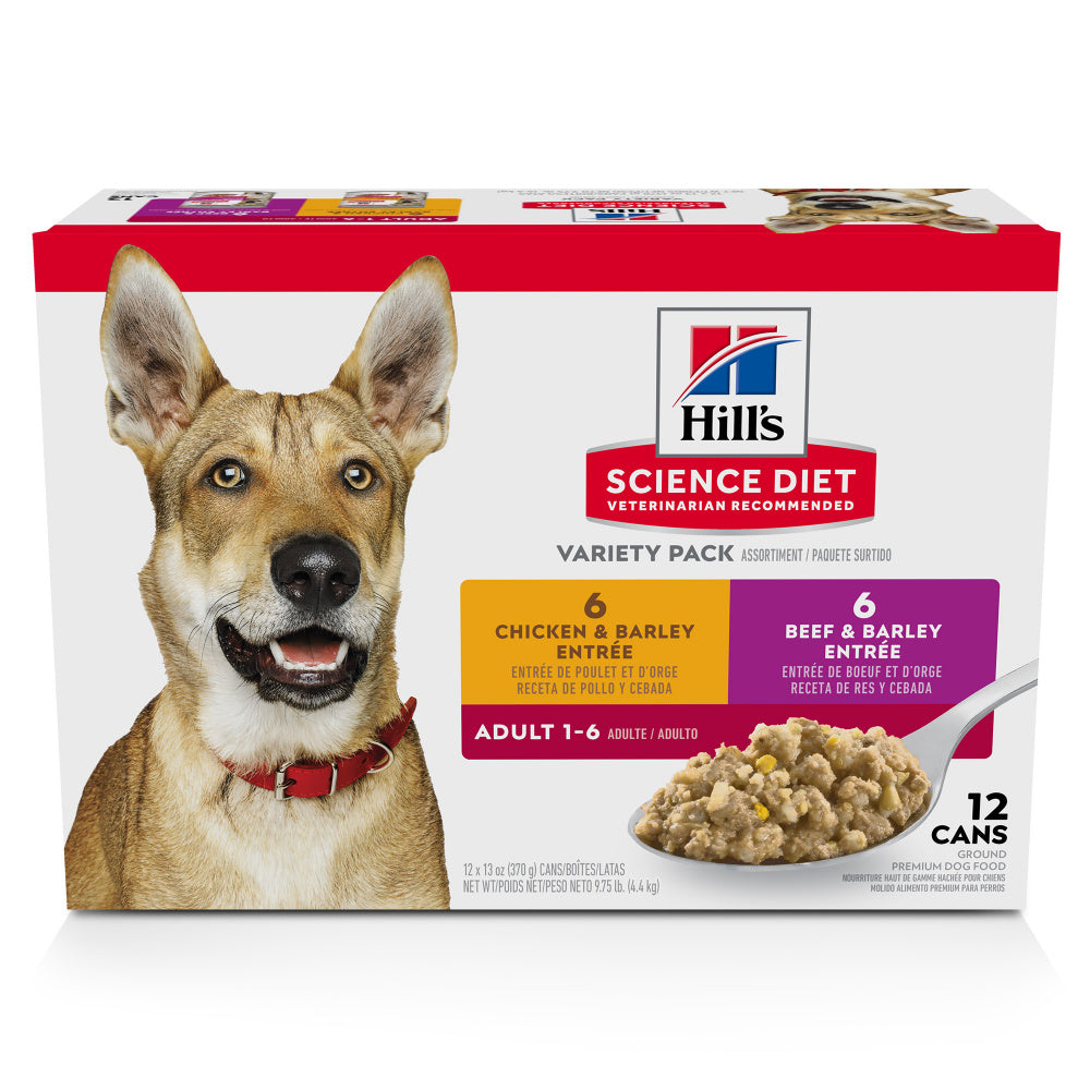Hill's Science Diet Adult Entree Variety Pack Canned Dog Food