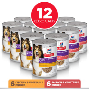 Hill's Science Diet Adult Sensitive Stomach & Skin Variety Pack Canned Dog Food