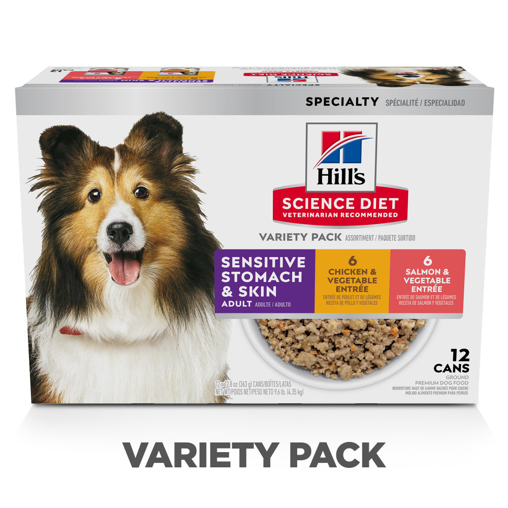 Hill's Science Diet Adult Sensitive Stomach & Skin Variety Pack Canned Dog Food