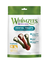 Load image into Gallery viewer, Whimzees Daily Use Brushzees Medium Pack Dental Dog Treats