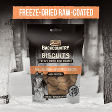 Load image into Gallery viewer, Merrick Backcountry Grain Free Salmon &amp; Whitefish Recipe Freeze Dried Raw Coated Biscuit Dog Treats