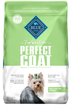 Load image into Gallery viewer, Blue Buffalo True Solutions Perfect Coat Skin &amp; Coat Care Formula Salmon Recipe Adult Dry Dog Food
