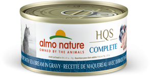 Almo Nature HQS Complete Cat Grain Free Mackerel with Sea Bream Canned Cat Food