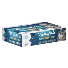 Load image into Gallery viewer, Blue Buffalo Tastefuls Adult Natural Pate Variety Pack with Chicken, Turkey &amp; Chicken, and Ocean Fish &amp; Tuna Entrees Wet Cat Food