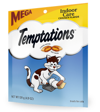 Load image into Gallery viewer, Temptations Indoor Care Crunchy and Soft Cat Treats, Chicken Flavor Cat Treats
