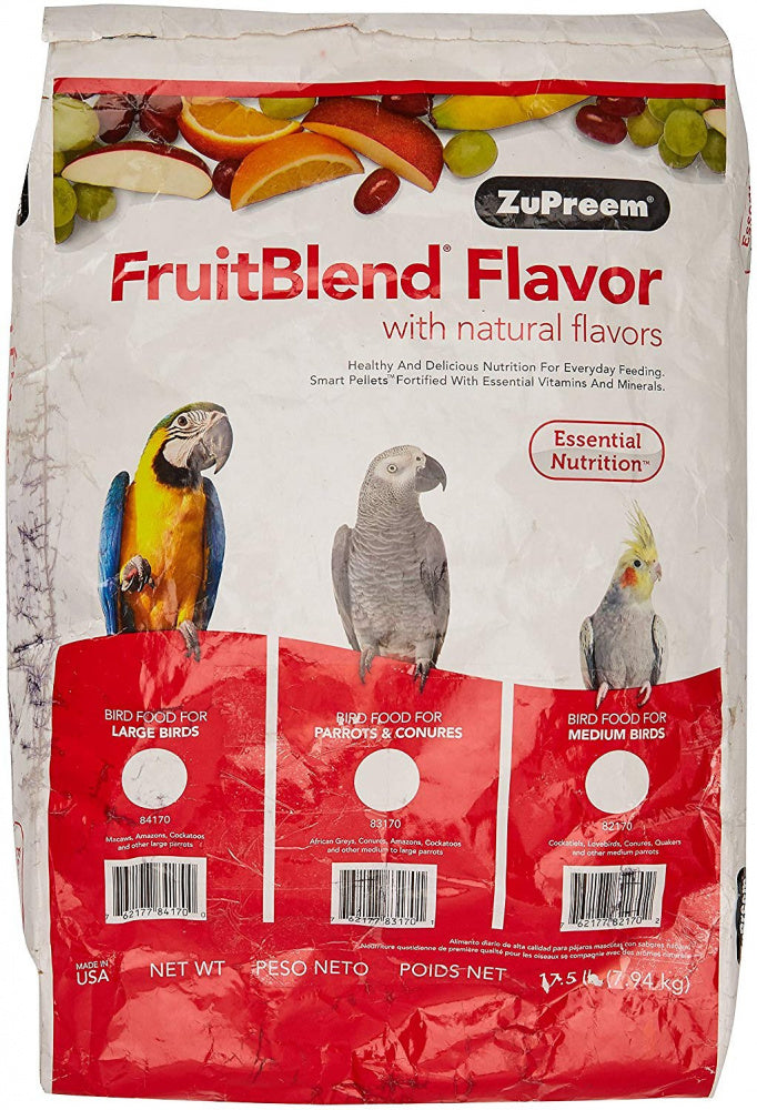 
                  
                    Zupreem FruitBlend Flavor Food with Natural Flavors for Large Birds
                  
                