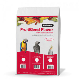 Zupreem FruitBlend Flavor Food with Natural Flavors for Medium Birds