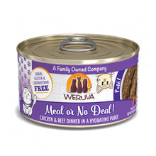 Load image into Gallery viewer, Weruva Classic Cat Pate Meal or No Deal! with Chicken &amp; Beef Canned Cat Food