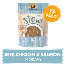 Load image into Gallery viewer, Weruva Classic Cat Stews! Kettle Call with Beef Chicken &amp; Salmon in Gravy Canned Cat Food