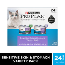Load image into Gallery viewer, Purina Pro Plan Focus Sensitive Skin &amp; Stomach Poultry &amp; Seafood Favorites Variety Pack Wet Cat Food