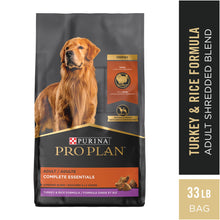 Load image into Gallery viewer, Purina Pro Plan Complete Essentials Shredded Blend Turkey &amp; Rice High Protein Dry Dog Food