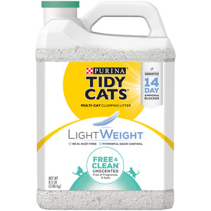Tidy Cats Low Dust Clumping Cat Litter Lightweight Free & Clean Unscented Multi Cat Litter